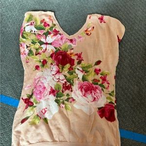 Blugirl / blumarine authentic floral pink knits sz small